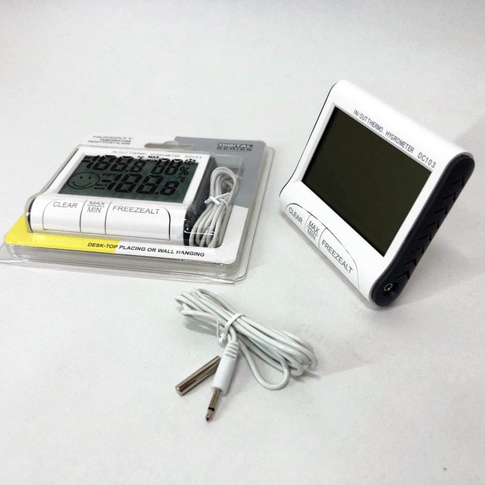 Термогігрометр Generic DC-103 метеостанція виносний датчик температури, Домашній гігрометр