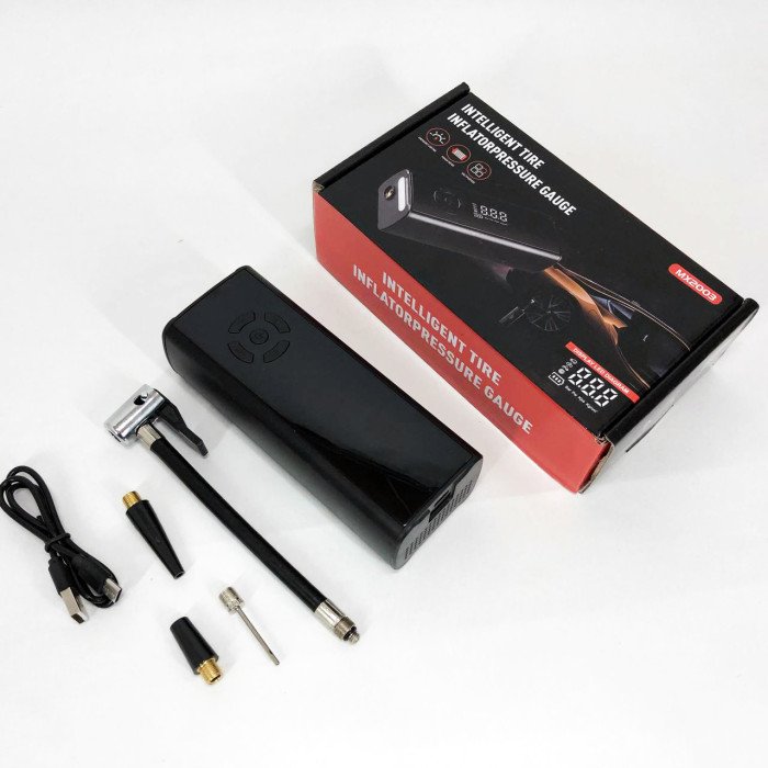 Портативний розумний насос MX20033, багатофункціональний цифровий дисплей, ліхтар, Li-Ion акумулятор