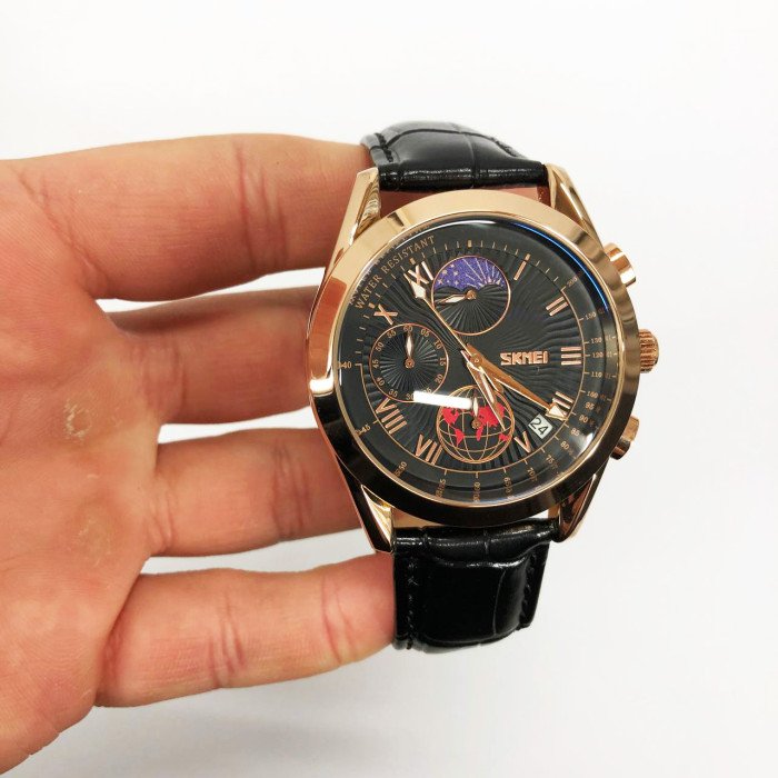 Годинник наручний чоловічий SKMEI 9236RGBK, оригінальний чоловічий годинник, модний чоловічий годинник круглий