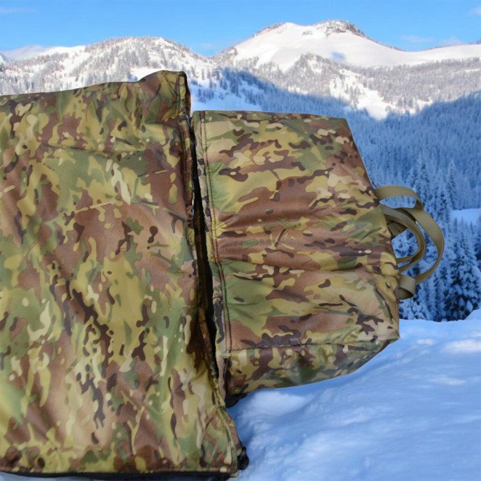 Універсальний спальний мішок Арктика до -25, тактичний зимовий спальник , військовий мультикам