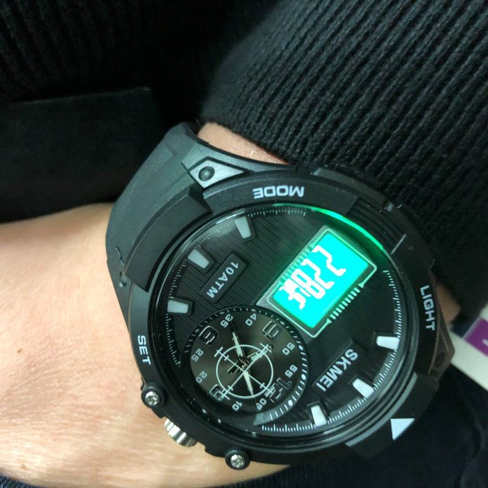 Годинник наручний чоловічий SKMEI 1761BKWT, оригінальний чоловічий годинник, брендовий чоловічий годинник