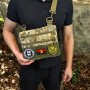 Нагрудна чоловіча сумка тактична тканинна, Тактичний рюкзак ВСУ, Сумка через плече військова