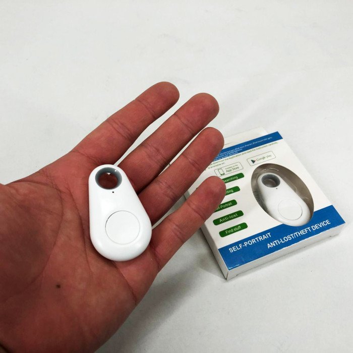 Трекер-брелок Anti Lost, Брелок-мітка bluetooth, Брелок-трекер пошуковий, Мобільний брелок. Колір: білий