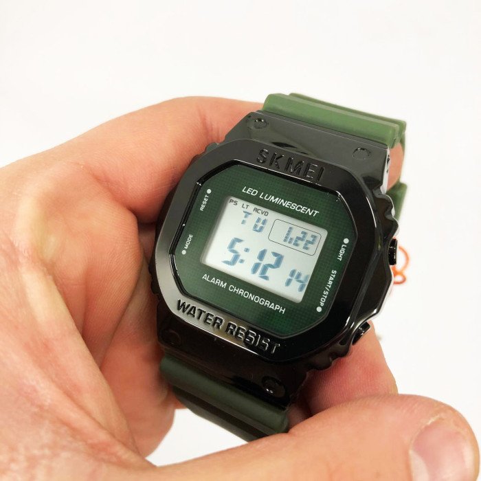 Годинник наручний чоловічий SKMEI 1851AG, годинник наручний електронний тактичний, протиударний годинник