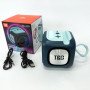 Портативна Bluetooth колонка TG359 7W з підсвічуванням RGB, акумуляторна колонка для музики. Колір: синій