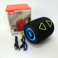 Портативна колонка TG655 5W з RGB підсвічуванням та ремінцем, Bluetooth колонка для вулиці. Колір: чорний