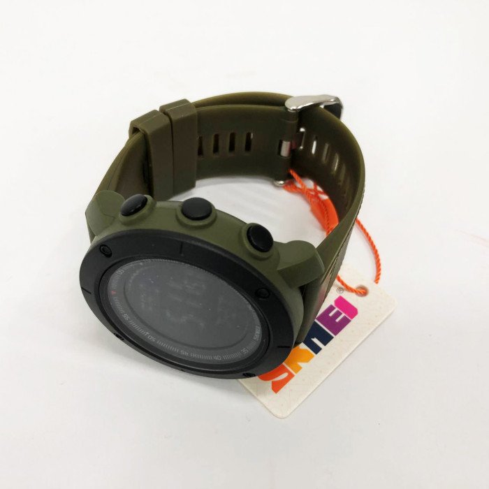 Годинник наручний чоловічий SKMEI 2095AG, годинник тактичний протиударний, армійський годинник. Колір: зелений