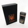 Електрична та газова запальничка Україна із USB-зарядкою HL-431, вітрозахисна запальничка. Колір: чорний