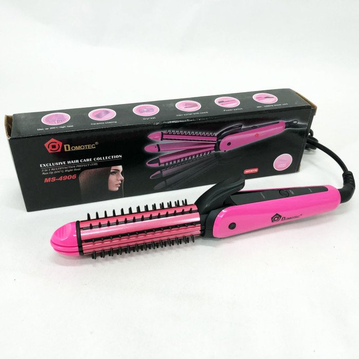 Щипці для вирівнювання, гофре, локони, гребінець з покриттям DOMOTEC MS-4906 3в1