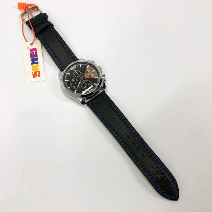 Годинник наручний чоловічий SKMEI 9106BU, стильний класичний чоловічий годинник, годинник наручний чоловічий стрілочний