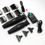 Професійний набір для стрижки волосся VGR V-640 акумуляторний Barber Combo PREMIUM. Колір: чорний