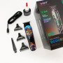 Тример акумуляторний для стрижки VGR V-260 RED, 3 насадки, LED дисплей