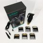 Машинка для стрижки волосся акумуляторна Professional Turbo з різними насадками VGR V-003. Колір: жовтий