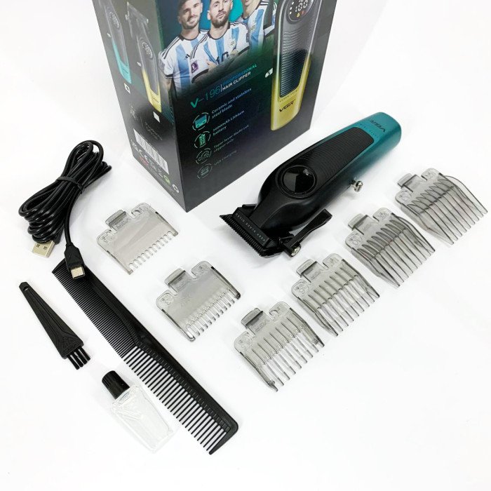 Акумуляторна машинка для стрижки VGR V-196 GREEN