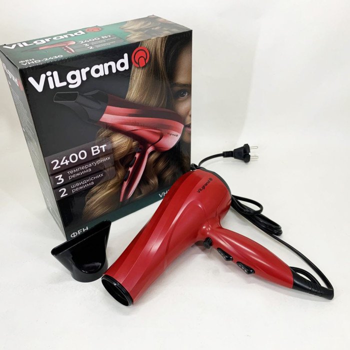 Фен Vilgrand VHD-2430 Колір: червоний