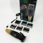 Машинка для стрижки волосся акумуляторна Professional Turbo з різними насадками VGR V-003. Колір: жовтий
