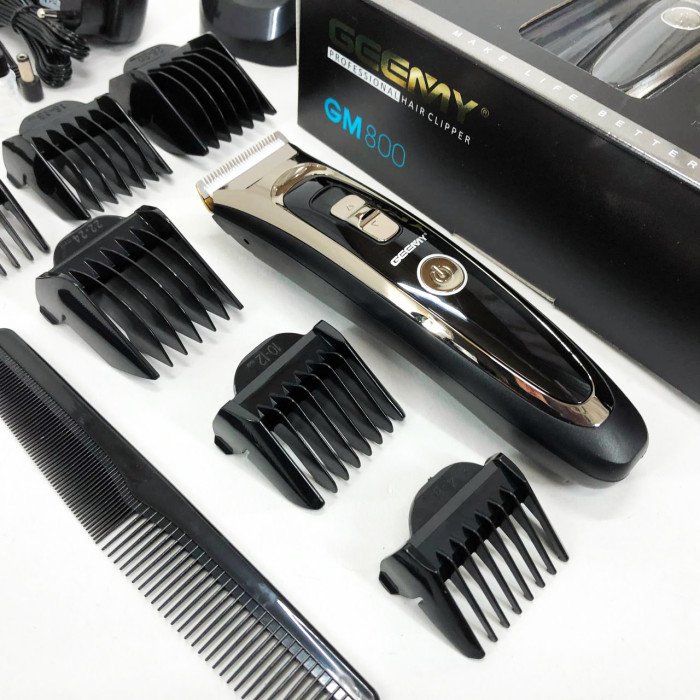 Машинка для стрижки акумуляторна 5 в 1 Gemei GM-800 професійний триммер, електробритва для волосся