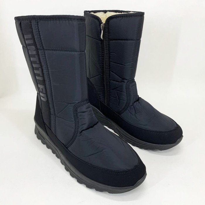 Чоботи чоловічі утеплені чорні 45см 29см, Доступне чоловіче взуття, Туфлі чоловічі спецобув'я