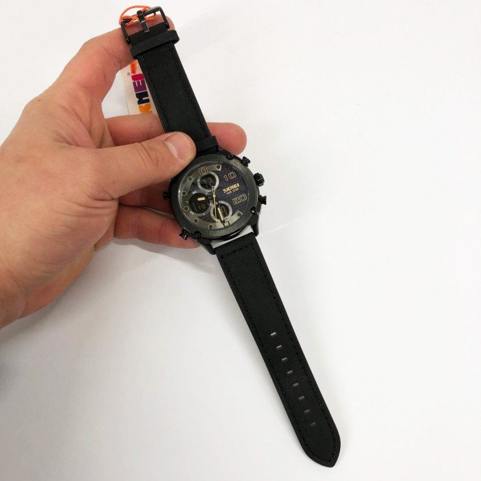 Годинник наручний чоловічий SKMEI 1975LBKBK, оригінальний чоловічий годинник, годинник кварцовий чоловічий