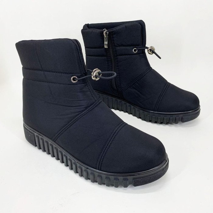 Черевики жіночі зимові утеплені 42р 27см, Калоші утеплені чорного кольору