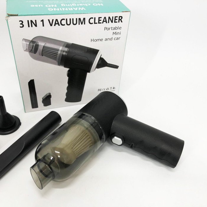 Ручний міні акумуляторний пилосос для машини / будинку з насадками AS-228