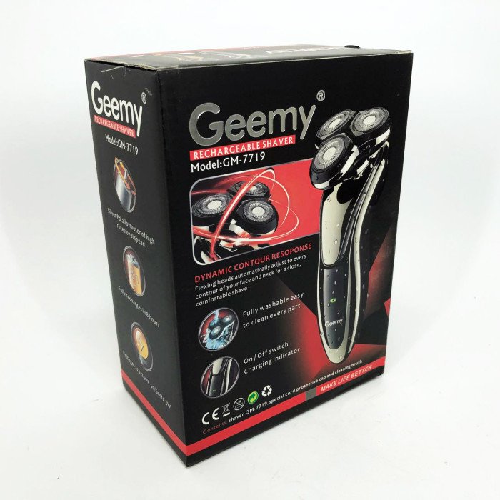 Електробритва Gemei GM-7719 Акумуляторна Електрична Бритва, Машинка для гоління триммер