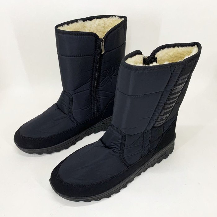 Чоботи чоловічі утеплені чорні 42р 27,5см, Гумові чоботи для прогулянок