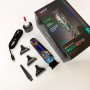 Тример акумуляторний для стрижки VGR V-260 RED, 3 насадки, LED дисплей