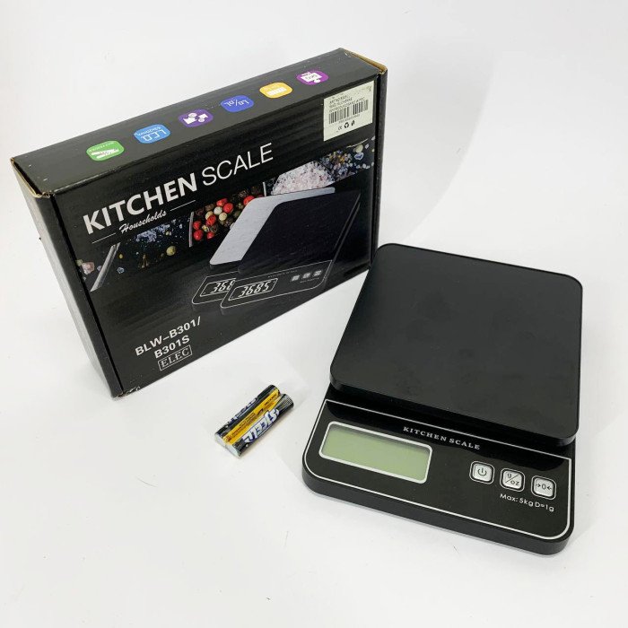 Ваги кухонні електронні B301, 5кг (1г)
