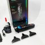 Тример акумуляторний для стрижки VGR V-260 RED, 3 насадки, LED дисплей