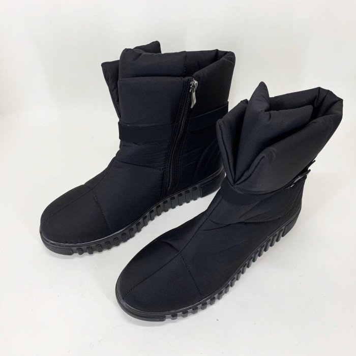 Чоботи жіночі утеплені 41р 26,5см, Калоші утеплені чорного кольору, Домашні чуни жіночі