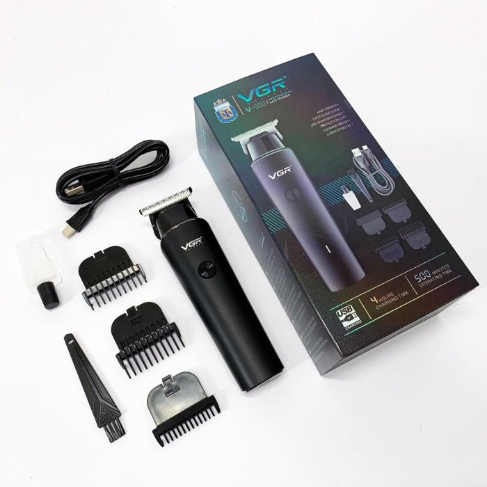 Акумуляторний триммер для стрижки волосся VGR V-933, Тример набір для стрижки волосся та для гоління