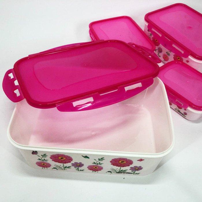 Набір контейнерів UNIQUE UN-1514 5шт. Колір: рожевий