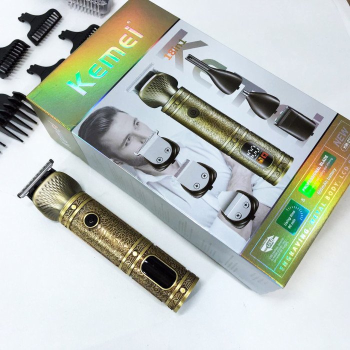 Тример 18 в 1 Kemei KM-2313, Універсальний триммер для чоловіків хороші машинки для стрижки волосся для дому