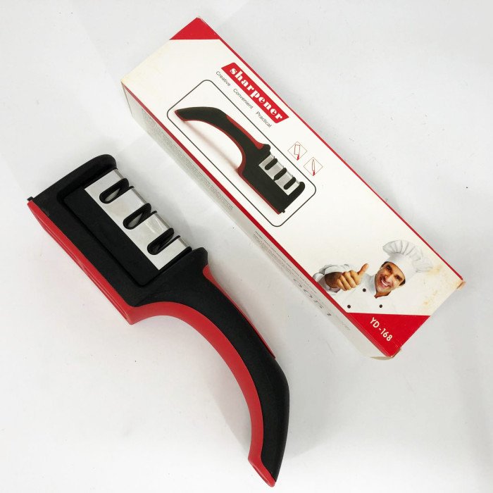 Професійна Ручна Точилка для ножів 3 рівня заточування Fast Sharpener RS-168