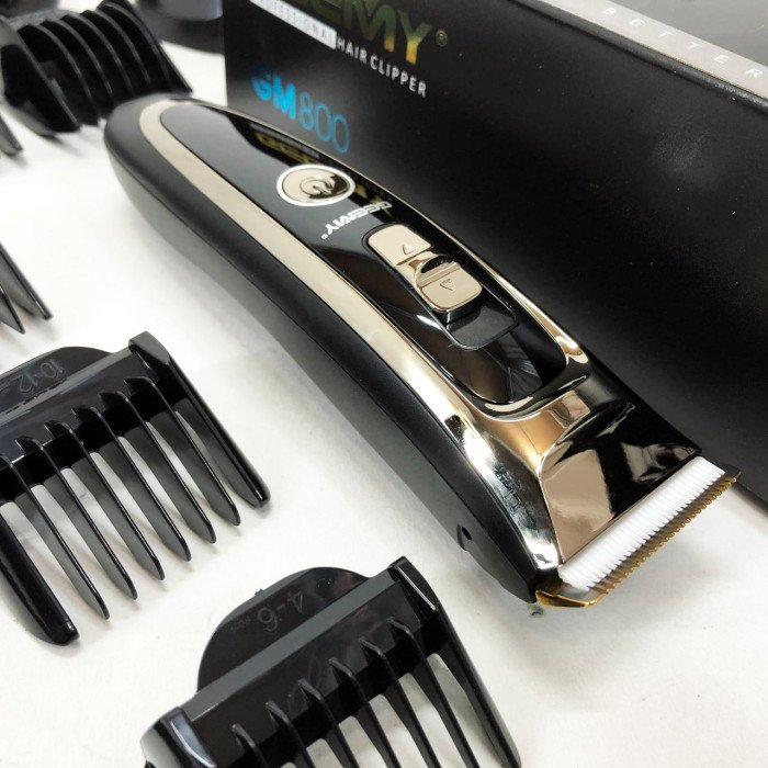 Машинка для стрижки акумуляторна 5 в 1 Gemei GM-800 професійний триммер, електробритва для волосся