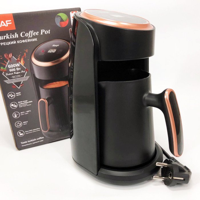 Кавоварка електрична RAF-R.116, чашка кавова з підігрівом, турка