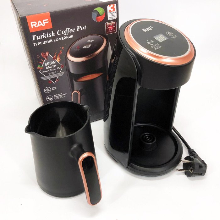 Кавоварка електрична RAF-R.116, чашка кавова з підігрівом, турка