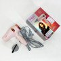 Фен для волосся дорожній VGR V-432 PINK, з концентратором 1000 Вт, іонізація та 2 режими. Колір: рожевий
