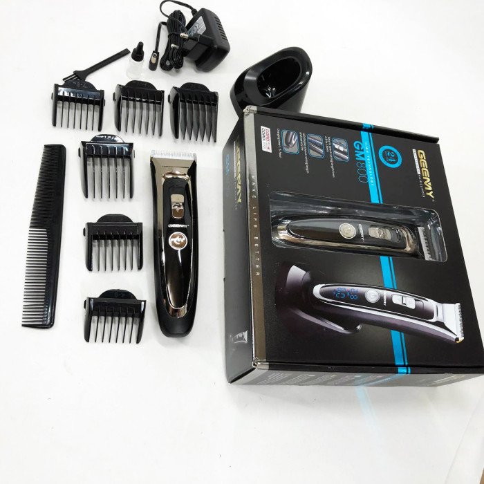Машинка для стрижки акумуляторна 5 в 1 Gemei GM-800 професійний триммер, електробритва для волосся