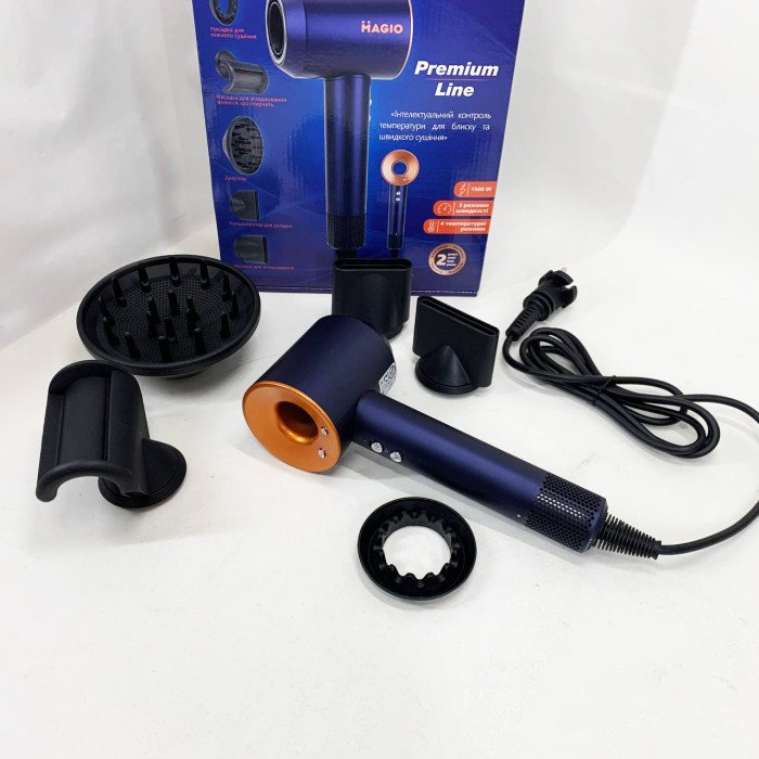 Фен для волосся MAGIO MG-162 5 насадок 1500 Вт
