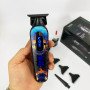 Тример акумуляторний для стрижки VGR V-260 RED, 3 насадки, LED дисплей