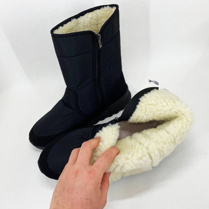 Чоботи чоловічі утеплені чорні 43р 28см, Гумові чоботи для активного відпочинку