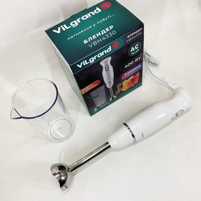 Блендер ViLgrand VBH4330. Колір: білий