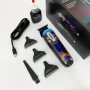 Тример акумуляторний для стрижки VGR V-260 RED, 3 насадки, LED дисплей