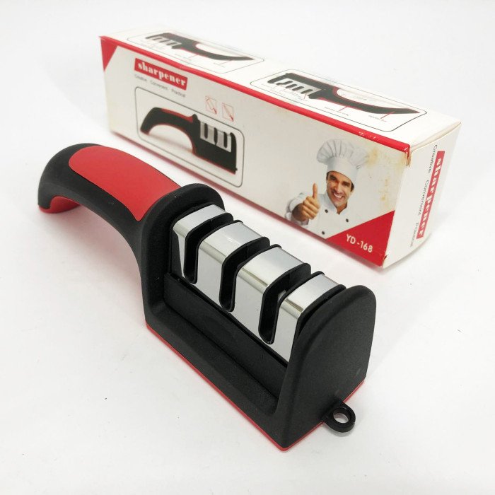 Професійна Ручна Точилка для ножів 3 рівня заточування Fast Sharpener RS-168