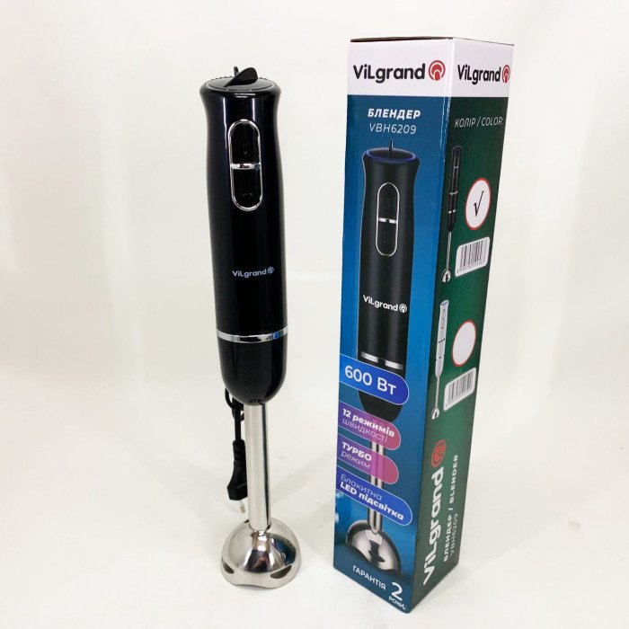 Блендер ViLgrand VBH6209. Колір: чорний