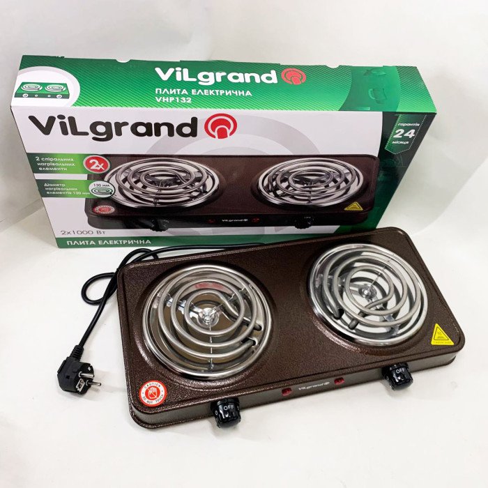 Настільна плита ViLgrand VHP132. Колір: коричневий