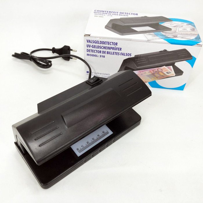 Детектор валют ультрафіолетовий Counterfeit Money Detector UV Ultraviolet Light 318