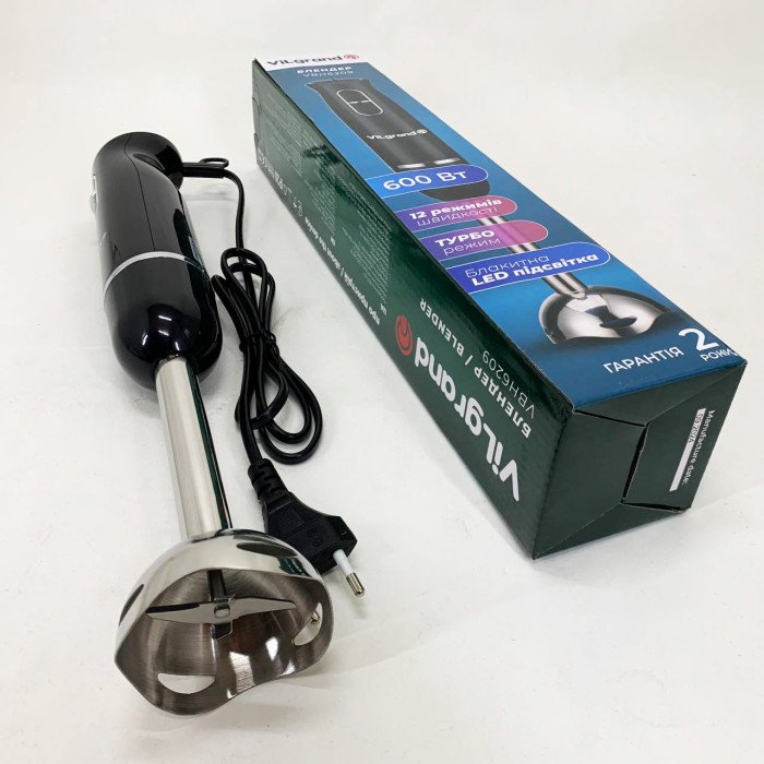 Блендер ViLgrand VBH6209. Колір: чорний